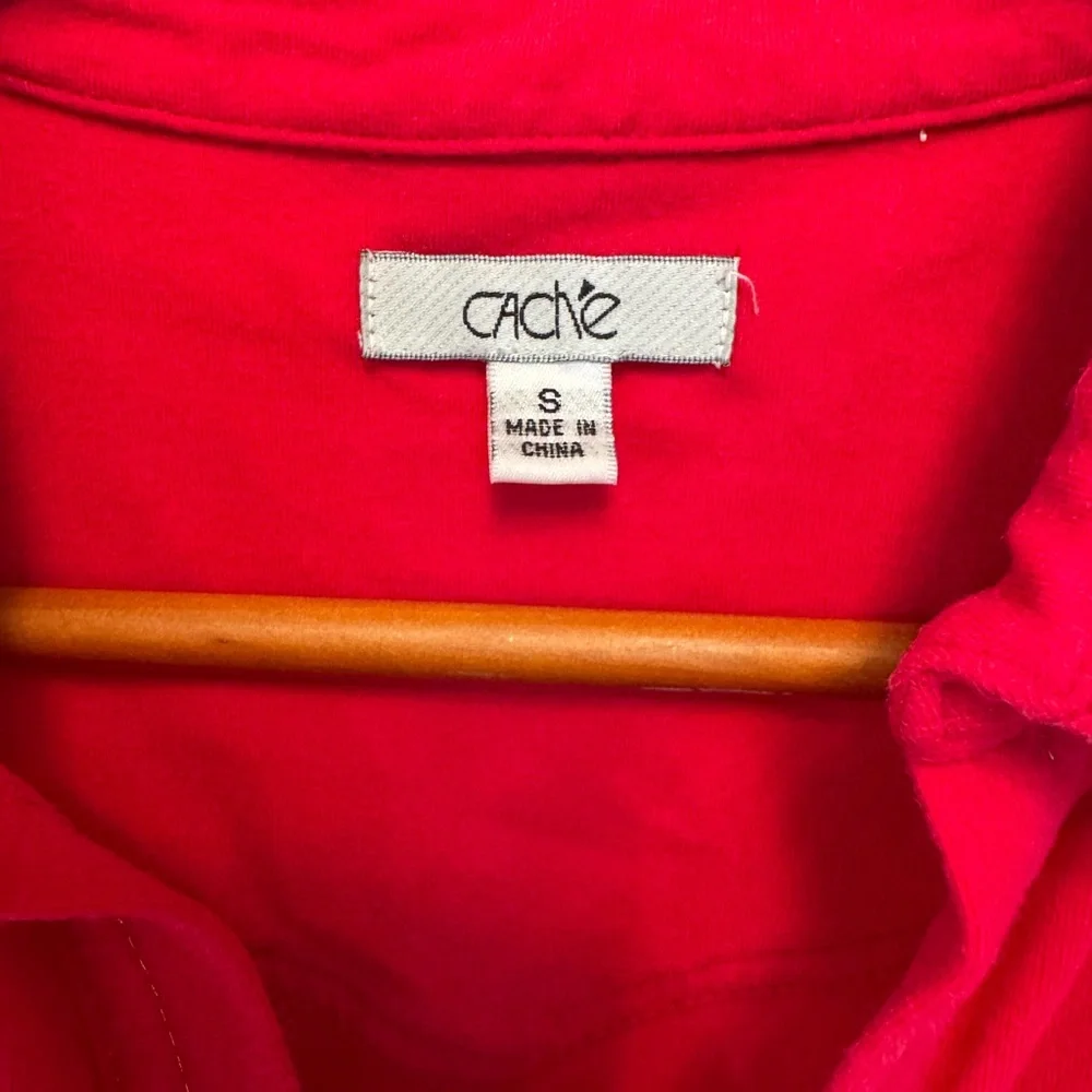 Cache Pink Collared Button-Up Top - Picture 2 of 4